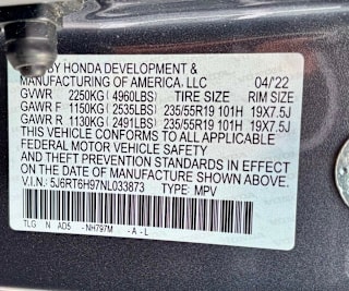 2022 Honda CR-V Hybrid Touring
                                    for sale in Delray Beach, FL – photo 44