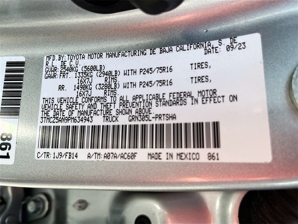 Image of 2023 Toyota Tacoma
