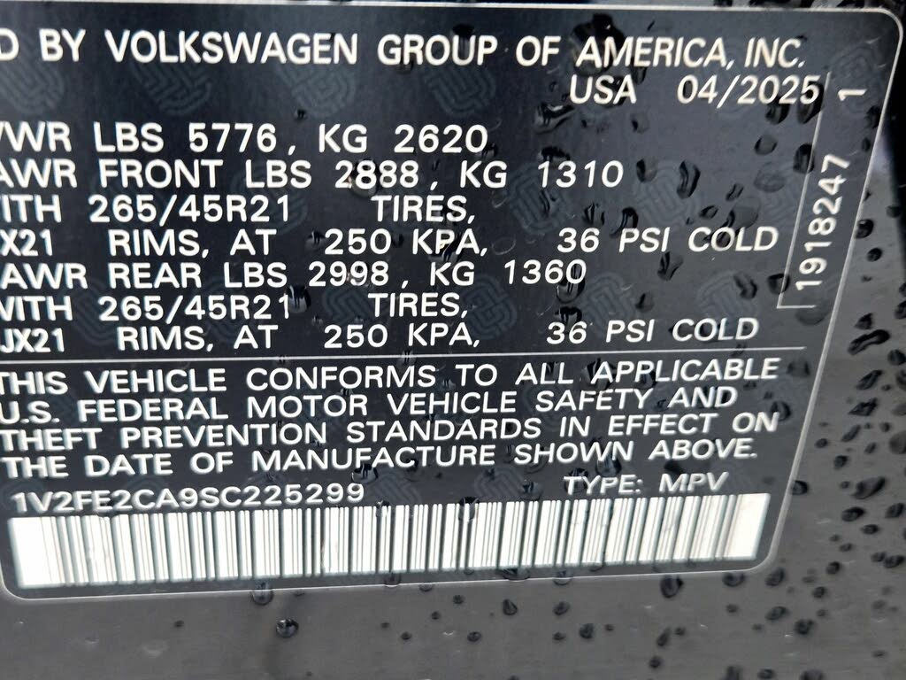 2025 Volkswagen Atlas Cross Sport