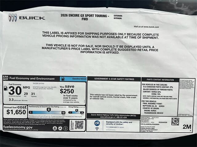 Image of 2026 Buick Encore GX