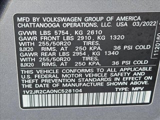 2022 Volkswagen Atlas thumbnail – Fort Lauderdale, FL – 23