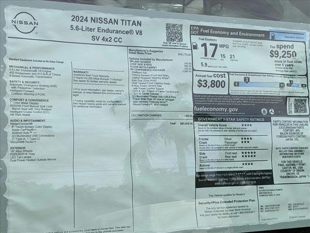 2024 Nissan Titan SV
                                    for sale in Pembroke Pines, FL – photo 32