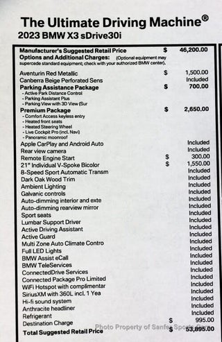 2023 BMW X3 thumbnail – Miami, FL – 63