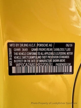 2017 Porsche 718 Boxster thumbnail – Miami, FL – 49