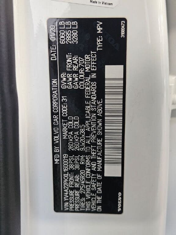 Image of 2020 Volvo XC90