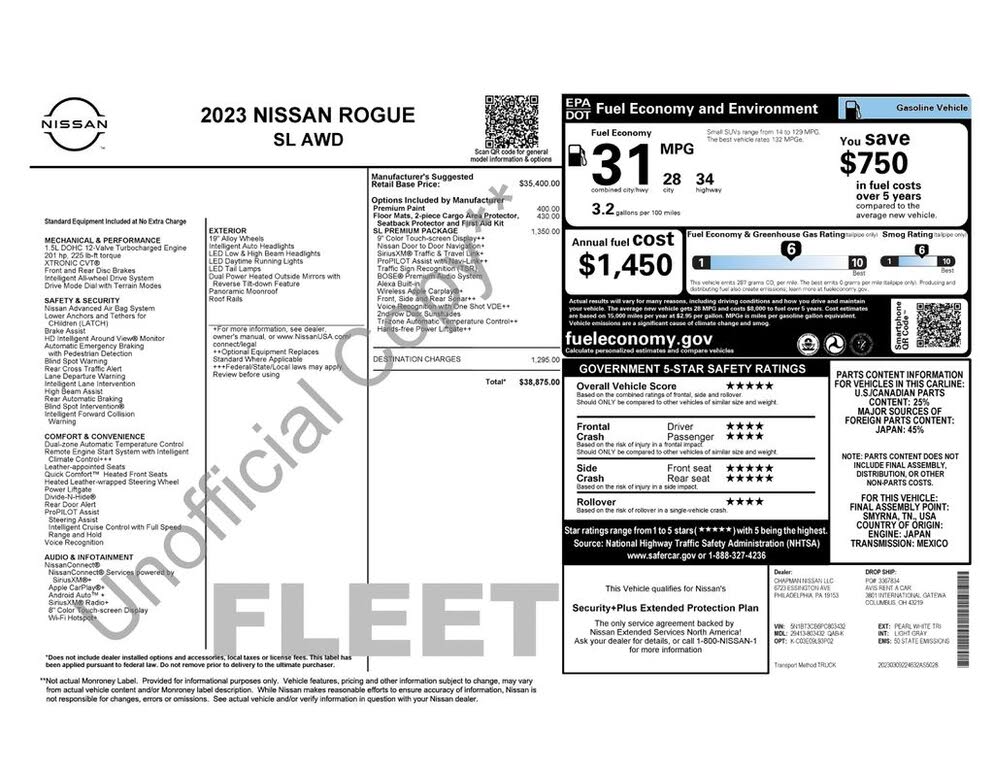 2023 Nissan Rogue SL
                                    for sale in Pompano Beach, FL – photo 37