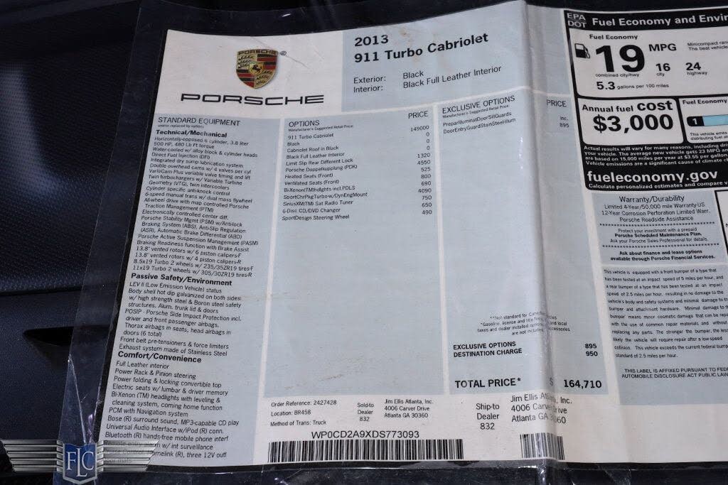 2013 Porsche 911 Turbo S
                                    for sale in Pompano Beach, FL – photo 184