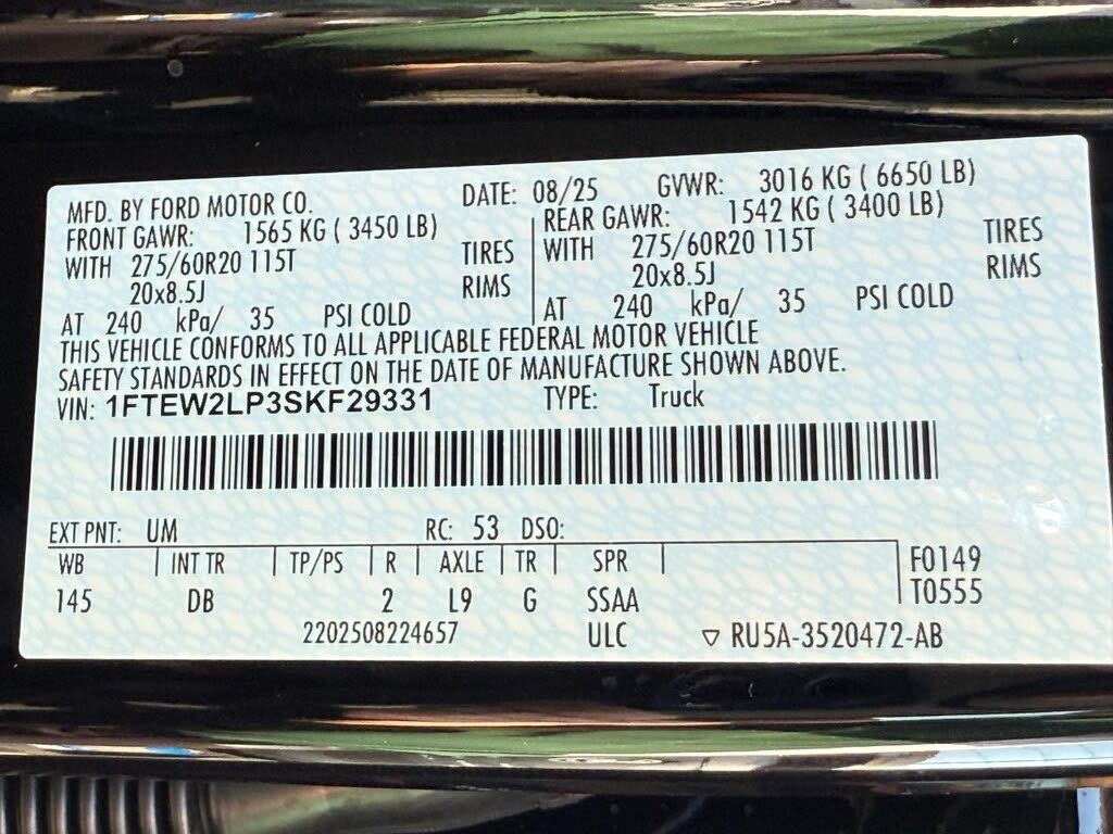 2025 Ford F-150