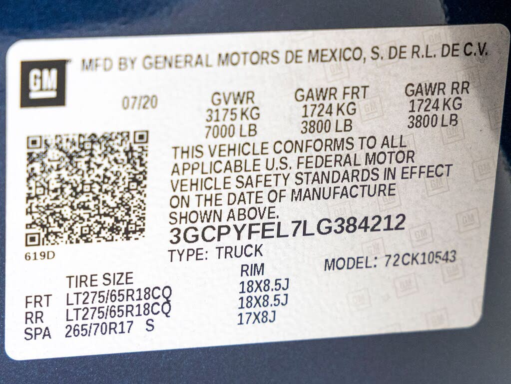 2020 Chevrolet Silverado 1500