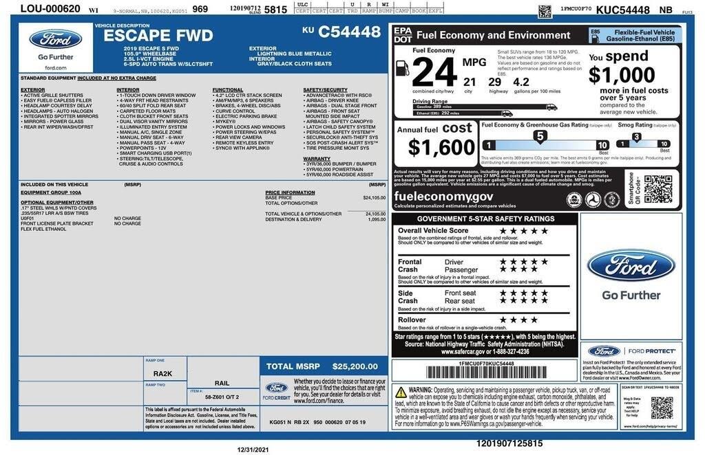 2019 Ford Escape