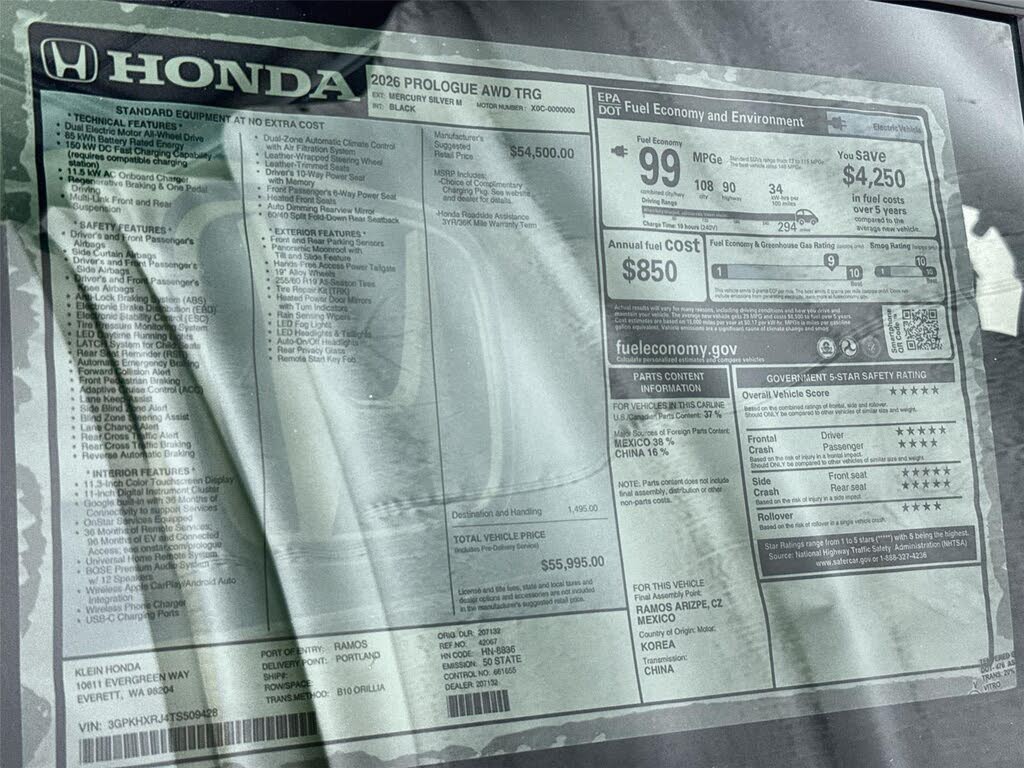 2026 Honda Prologue