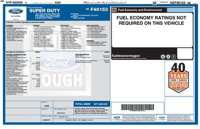 2017 Ford F-350 Super Duty